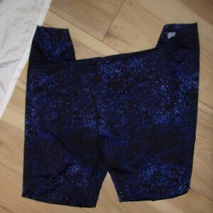 size medium womens work out pants gym leggings athletic black blue
